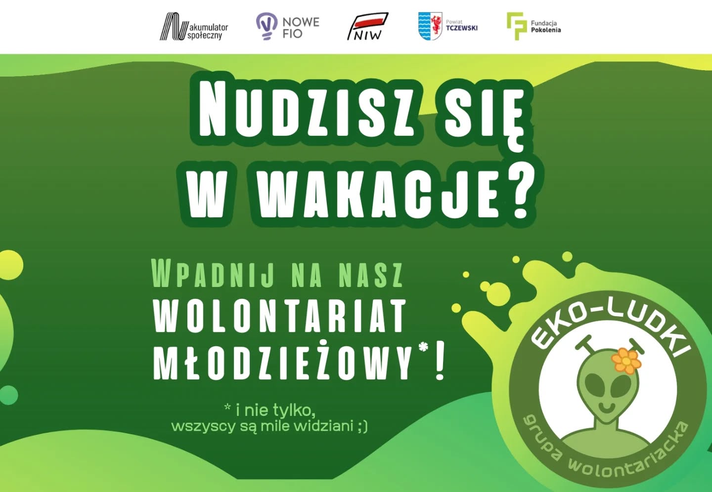 Otwarte spotkania organizacyjne wolontariatu Eko-Ludki (10 + 25 czerwca 2026)